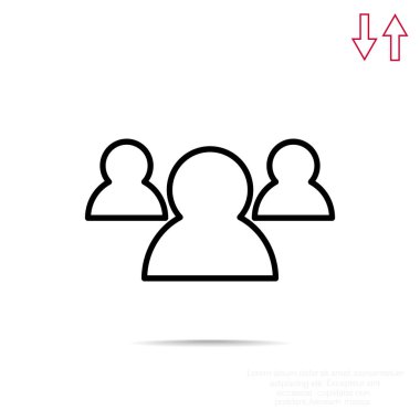 Grup insanların web simgesi