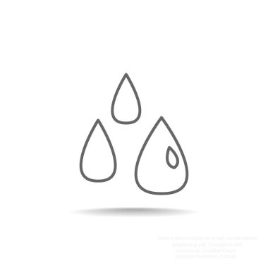 Sıvı damlacıkları basit web simgesi