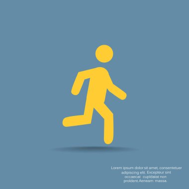 erkek figürü çalışan simgesi