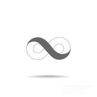 Sonsuzluk sembolü web simgesi 