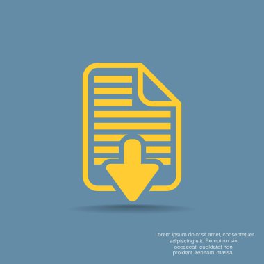 Download dosya web simge