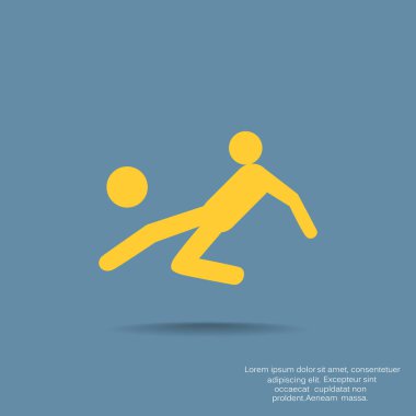 Futbol oyuncu siluet