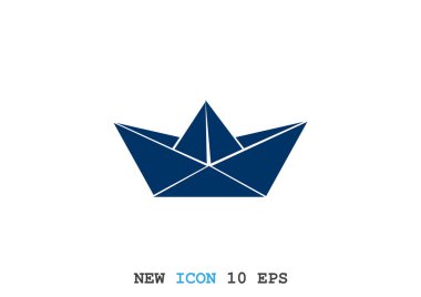 Kağıt gemi simpe web simgesi