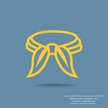 kravat basit simgesi