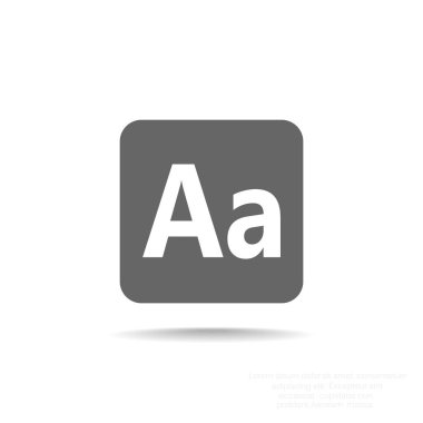 Smartphone alfabe işareti simgesi