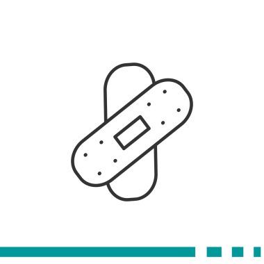 Bandaj sıva basit web simgesi