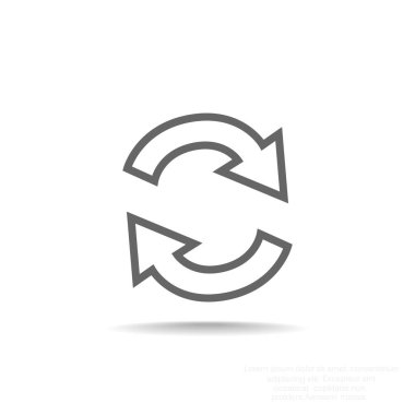 döndürme oklarını daire 