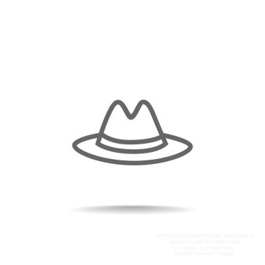 Klasik şapka web simgesi