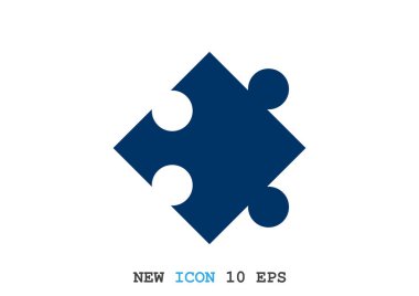 Bulmaca öğesi basit web simgesi