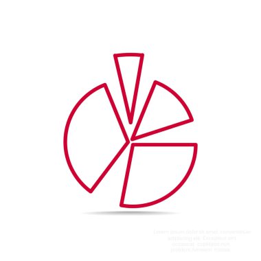 Yuvarlak Infographic web simgesi