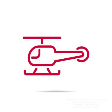 Helikopter basit simgesi