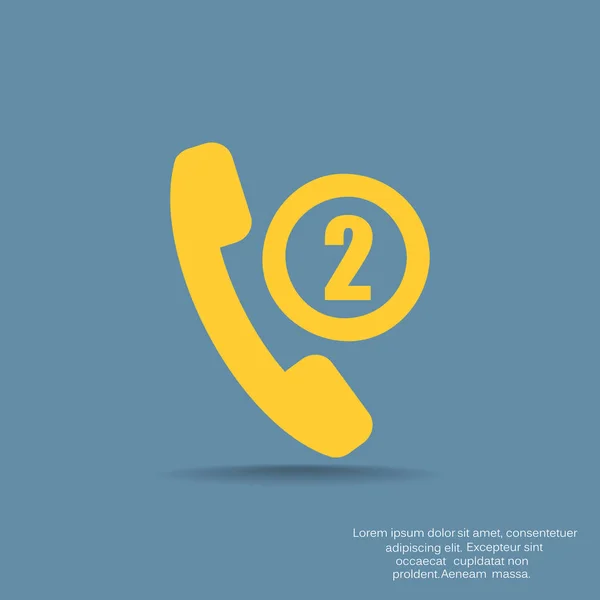 Web telefoonpictogram — Stockvector