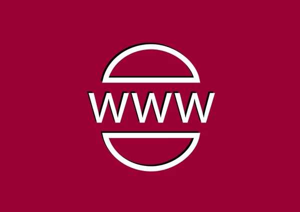 Www web アイコン — ストックベクタ