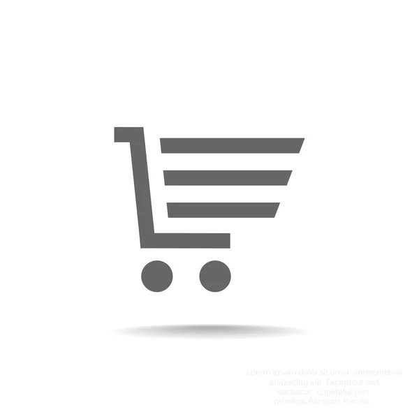Web-Ikone im Einkaufswagen — Stockvektor