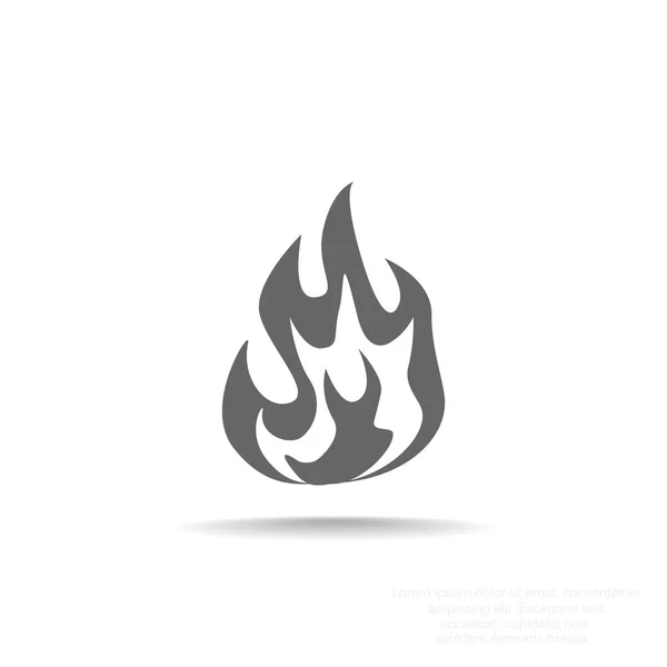 Fire web icon — Stock Vector