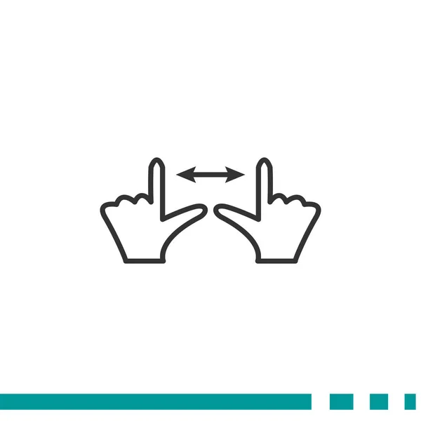Pantalla táctil icono web — Vector de stock