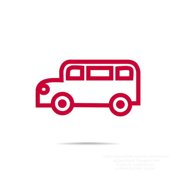 Bus icono web — Archivo Imágenes Vectoriales