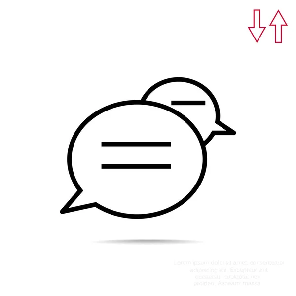 Burbujas de diálogo icono web — Archivo Imágenes Vectoriales