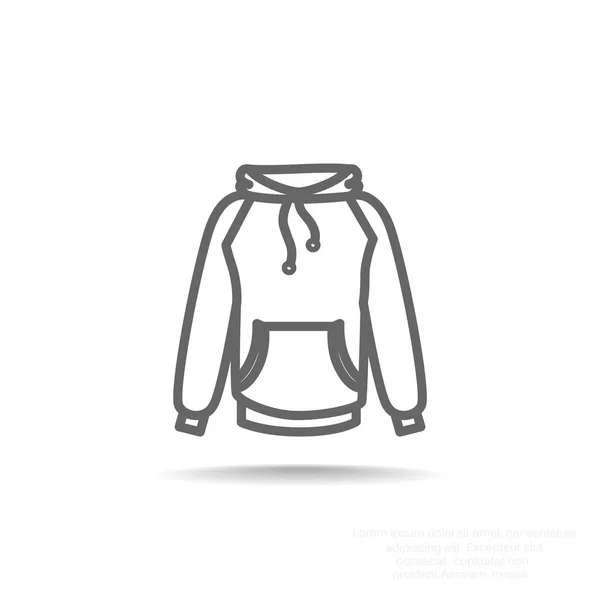 Sudadera con capucha icono web — Vector de stock