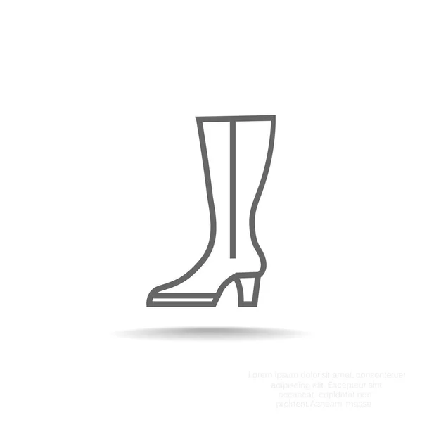 Women boot icon — Stock Vector