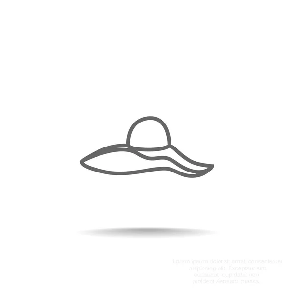 Chapeau icône web — Image vectorielle