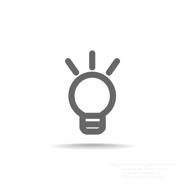 Light bulb web icon — Stock Vector