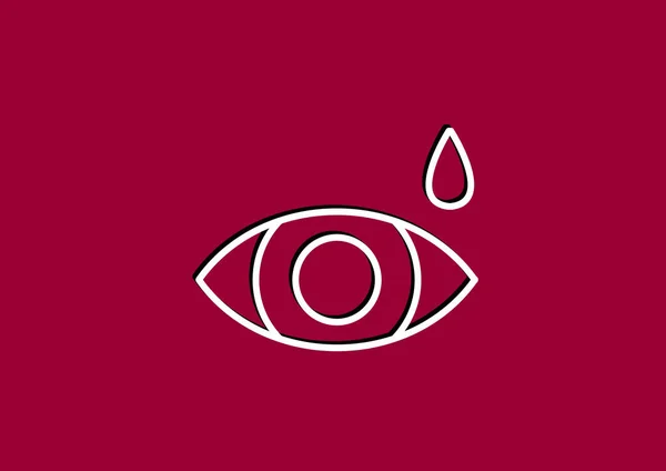 Eye drops simple icon — Stock Vector