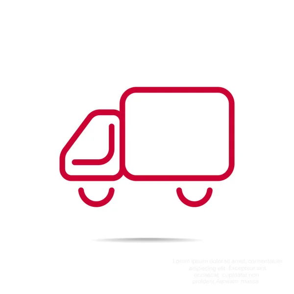 Szállítás szállítás teherautó pókháló ikon — Stock Vector