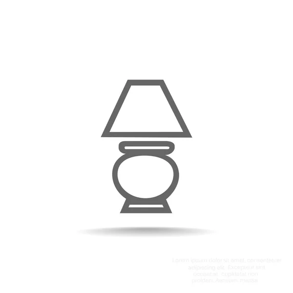 Icono de lámpara simple — Archivo Imágenes Vectoriales