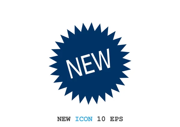 New sticker label icon — Stock Vector