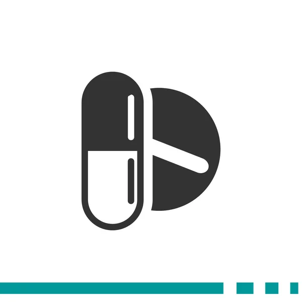 Pictogram pillen en capsules — Stockvector