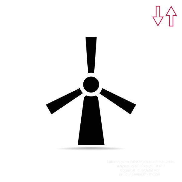 Icône générateur éolien — Image vectorielle