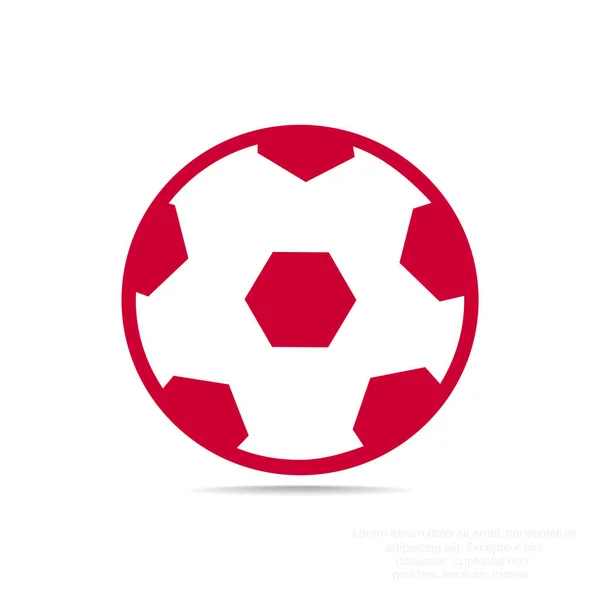 Piłka nożna piłka tkanina ikona — Wektor stockowy