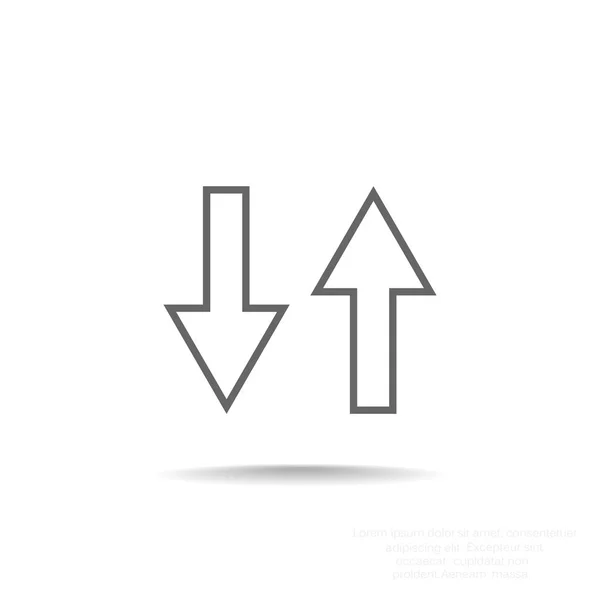 Ícone de duas setas —  Vetores de Stock