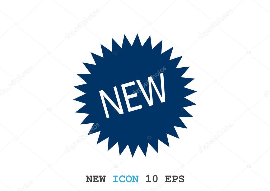 New sticker label icon