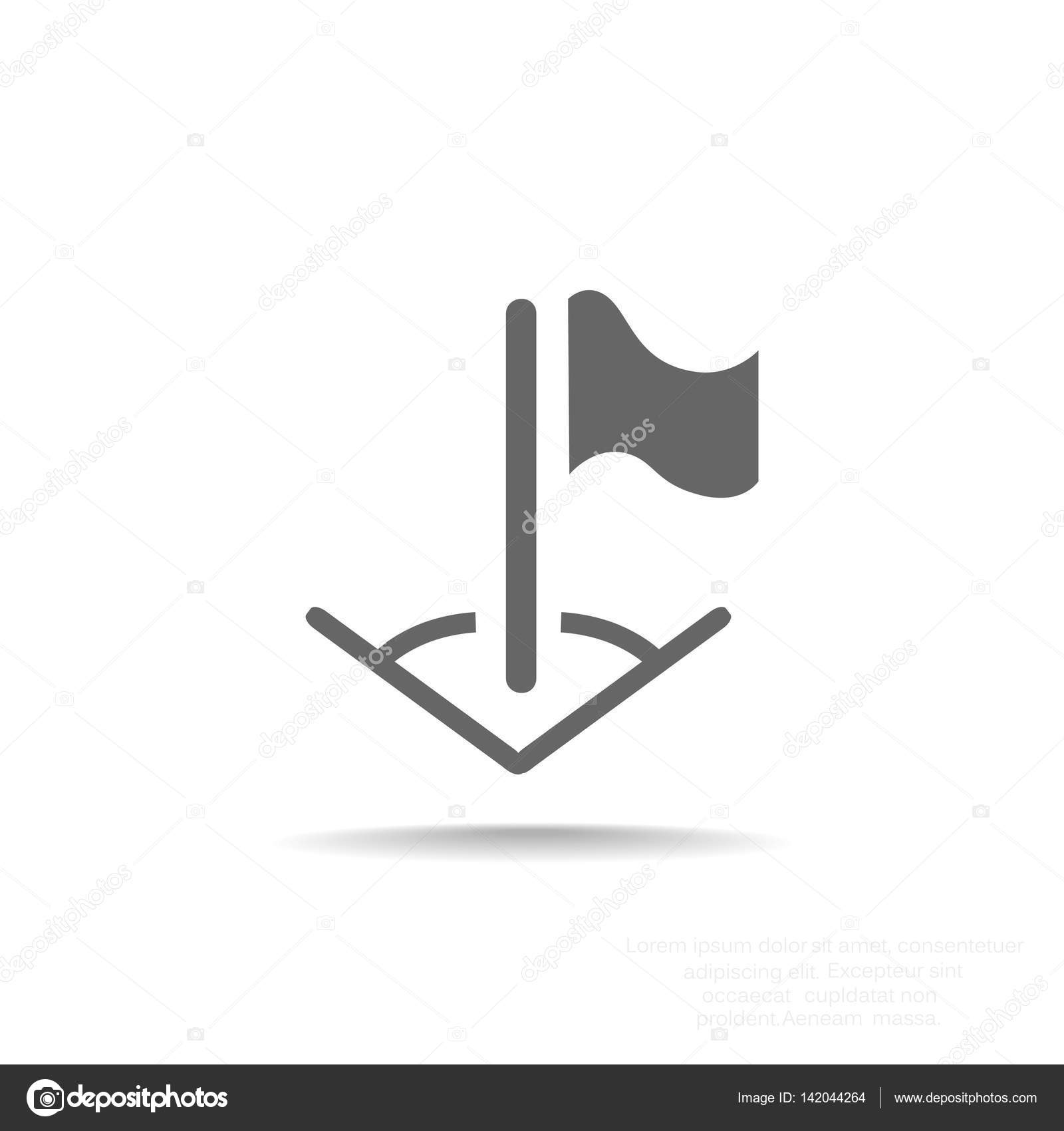 Corner flag icon Stock Vector Image by ©LovArt 142044264