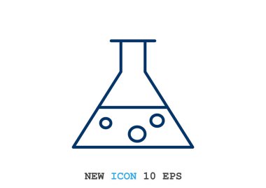 Kimyasal şişesi basit web simgesi