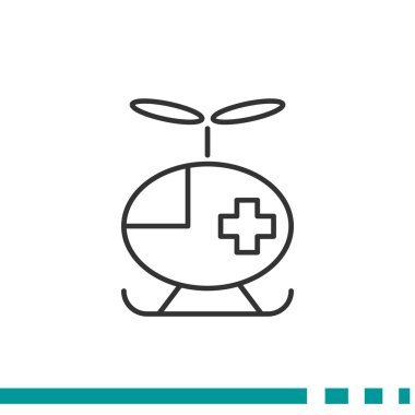 Helikopter basit simgesi