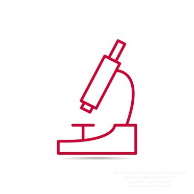 Basit mikroskop simgesi