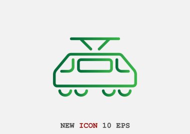 Basit tramvay simgesi