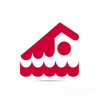 Yüzücü atlet simgesi