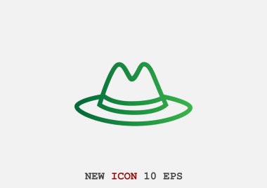 Klasik şapka web simgesi