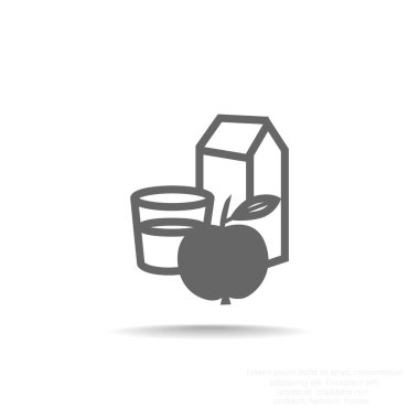 Bir bardak süt ile elma