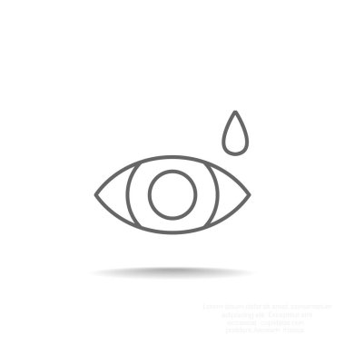 Basit simge göz damlası