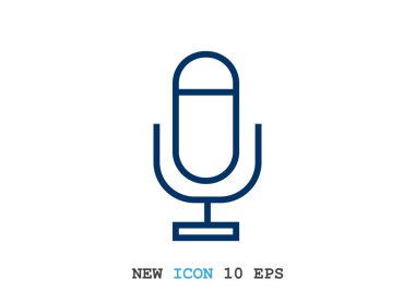 Basit mikrofon web simgesi