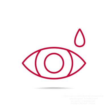 Basit simge göz damlası