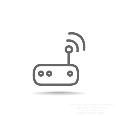 Dalgalar web simgesi ile modem