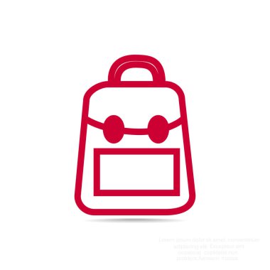 okul sırt çantası silüeti