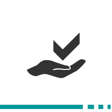 el web simgesi üzerinde onay işareti