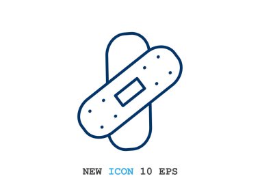 Bandaj sıva basit web simgesi